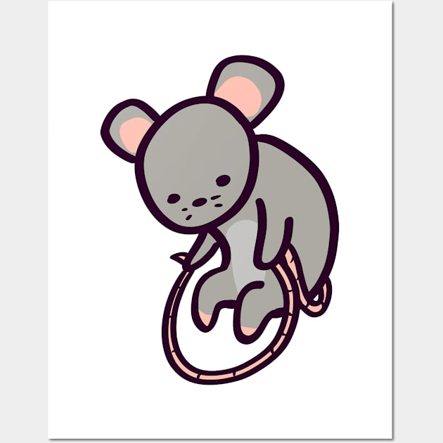 Cute Rat Tail Jump Rope Wall Art by ThumboArtBumbo